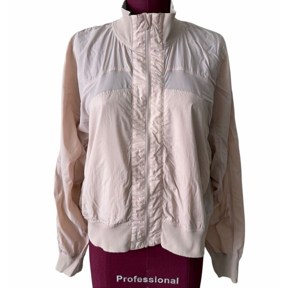 Lululemon Jacket Serve It Full Zip Athletic Light Pink size 10 - Picture 3 of 10